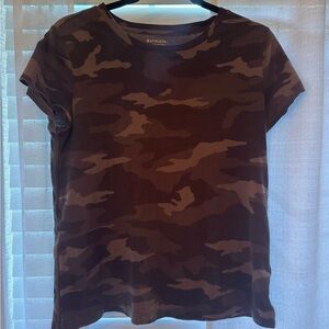 Athleta Black Camouflage Tee